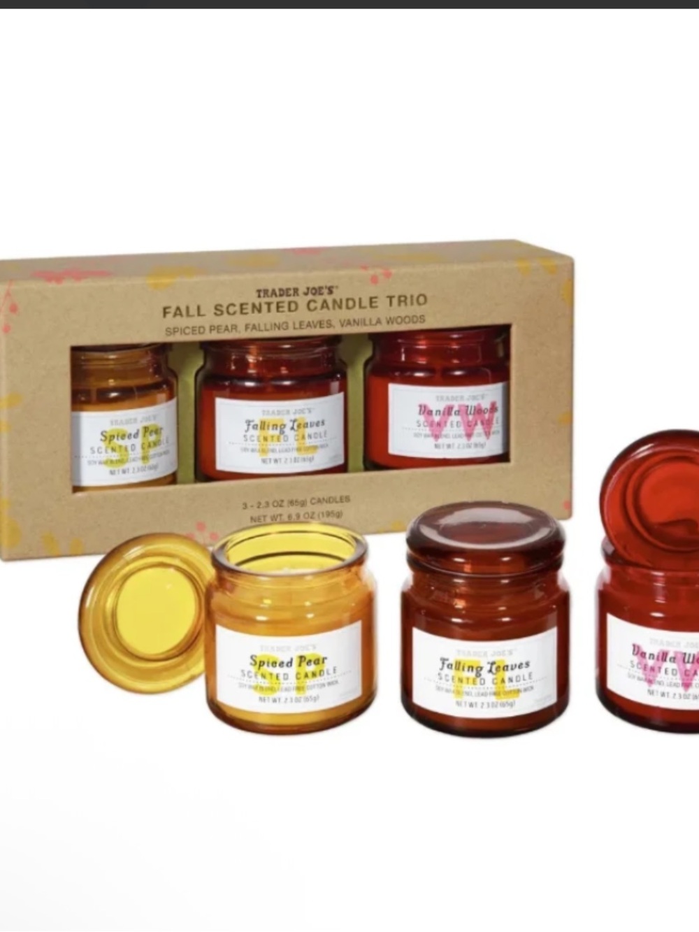 Trader Joe’s Fall Scented Candle Trio - Picture 3 of 7
